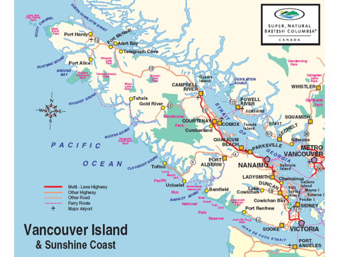 7 Night Stay - Forest and Beach Retreat- Vancouver Island, BC