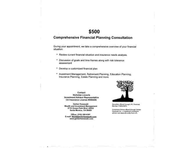 2 Hour Financial Planning Session by Nick Licouris