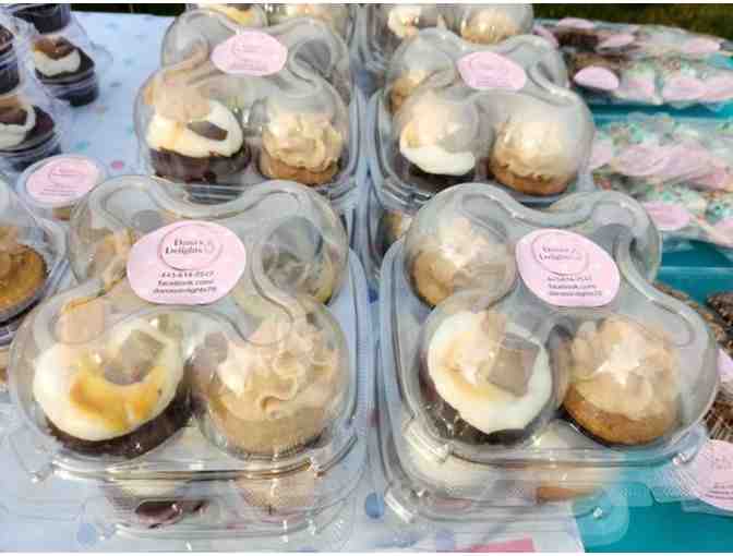 Dana's Delights 1 Dozen Chocolate Peanut Butter Cupcakes