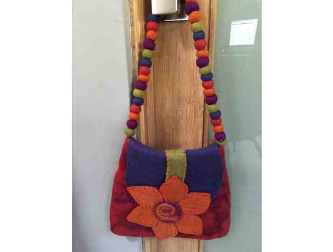 100% Wool Felted Purse