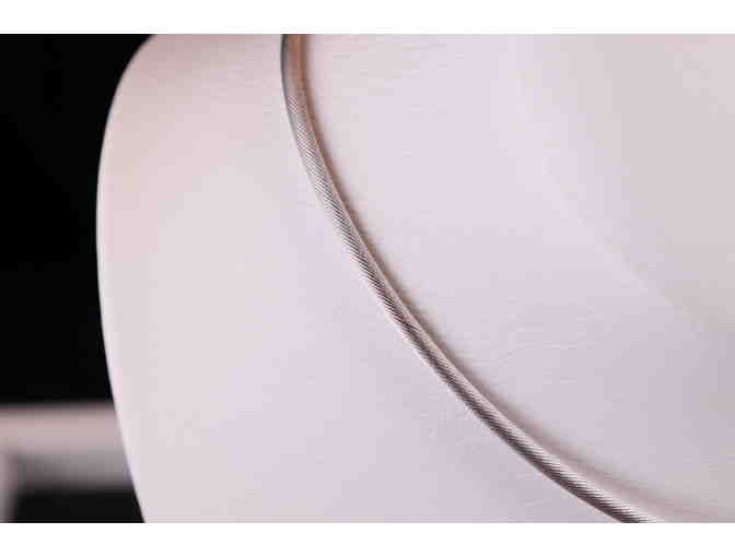 Tazanite 7K Diamond pendant with omega necklace