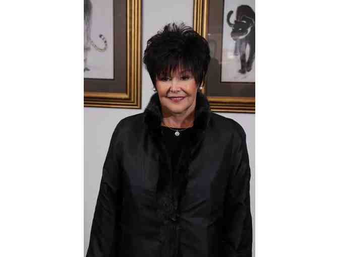 Black Sheared and Sculptured Mink Walking Coat