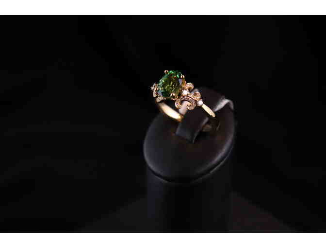 Green tourmaline 1.5K Ring