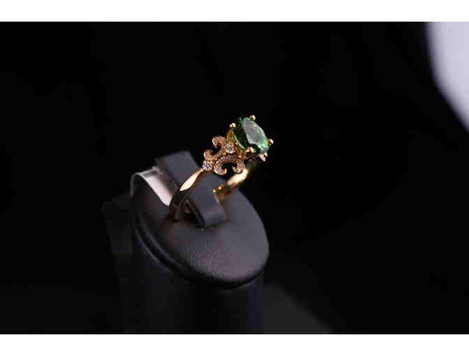 Green tourmaline 1.5K Ring