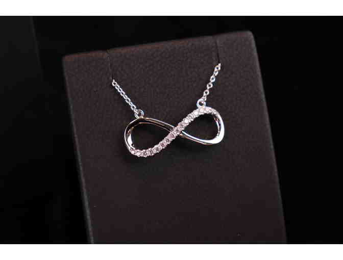 Sterling Platinum Infinity necklace