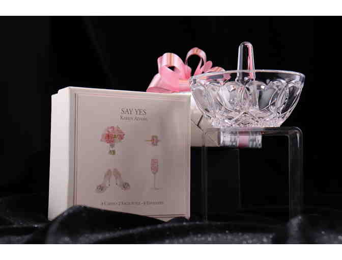 Waterford Wedding Pkg - ring holder, 2 handcrafted note boxes