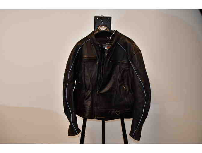 Leather Motorcycle Jacket - Photo 1