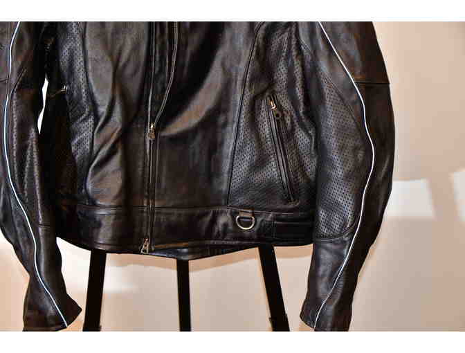 Leather Motorcycle Jacket - Photo 3