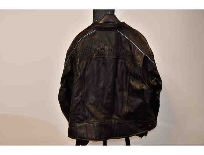 Leather Motorcycle Jacket - Photo 4