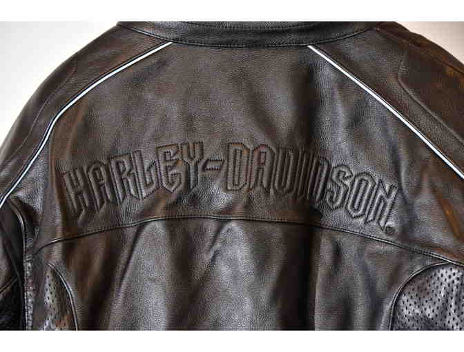 Leather Motorcycle Jacket - Photo 5