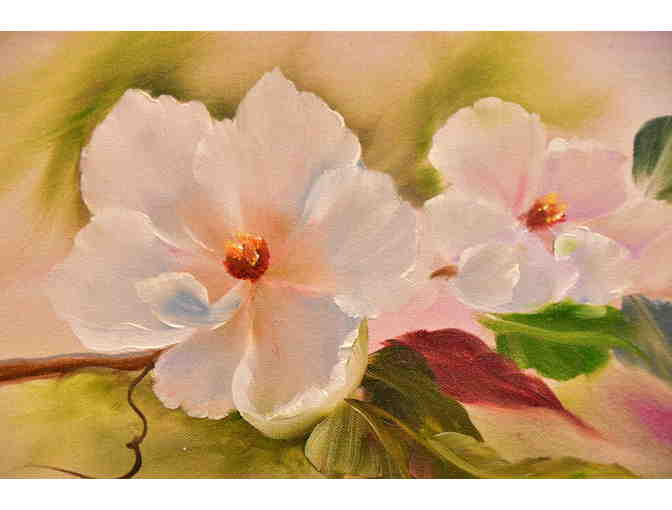 'Spring Magnolias' Painting