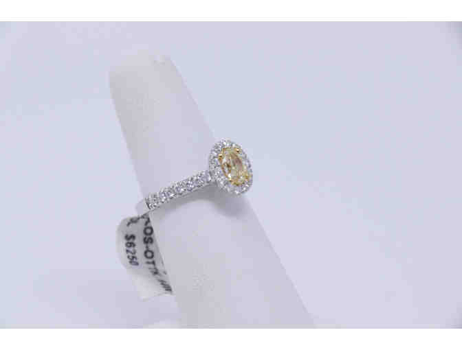 Yellow Oval Diamond Ring