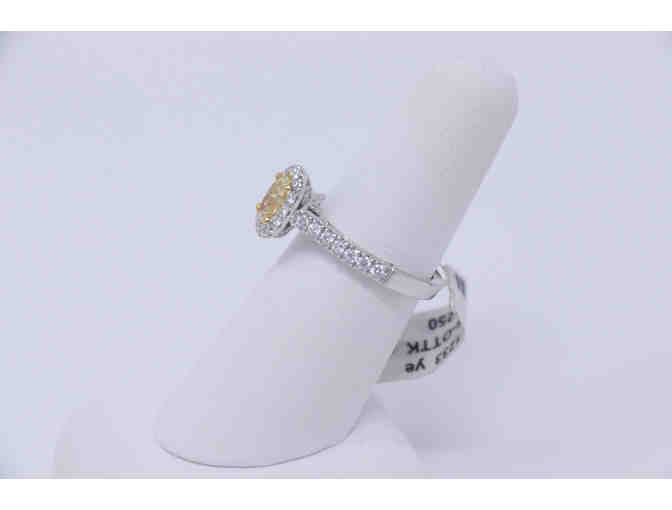 Yellow Oval Diamond Ring