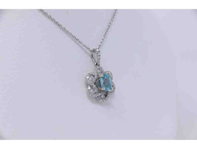 Blue Zircon Necklace