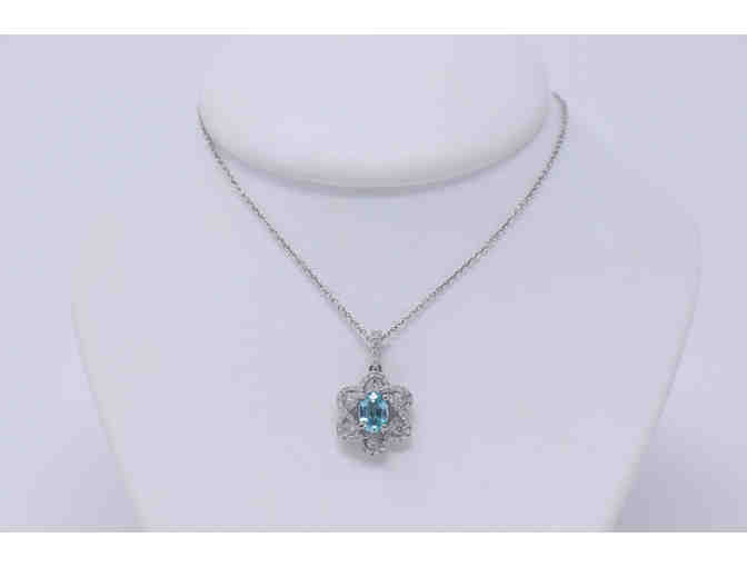 Blue Zircon Necklace