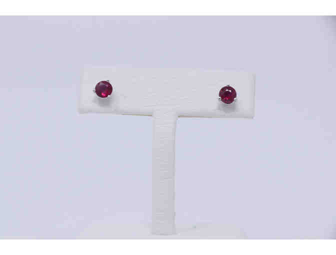 Ruby Diamond Earrings