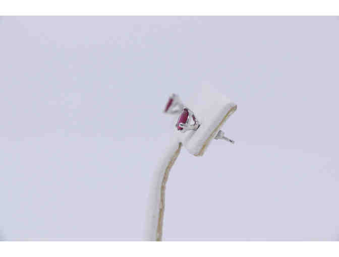 Ruby Diamond Earrings