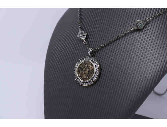 Vintage Silver Marquette Necklace