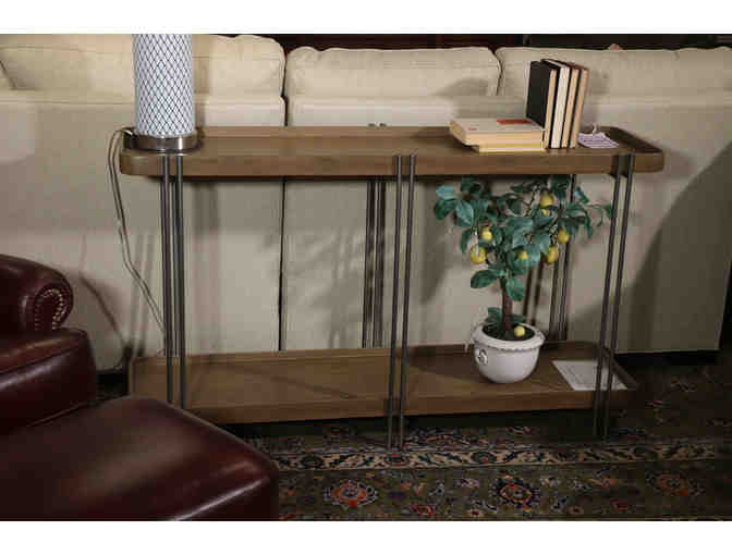 Metal and Wood Console