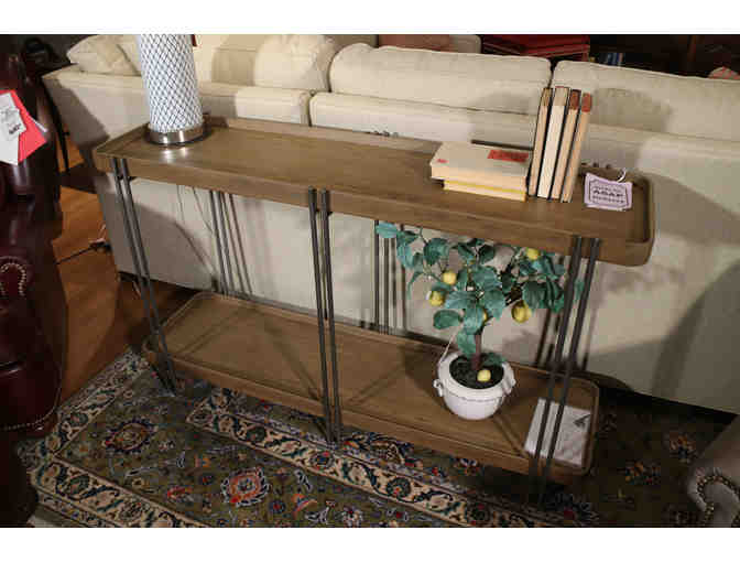 Metal and Wood Console