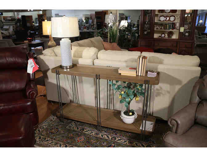 Metal and Wood Console