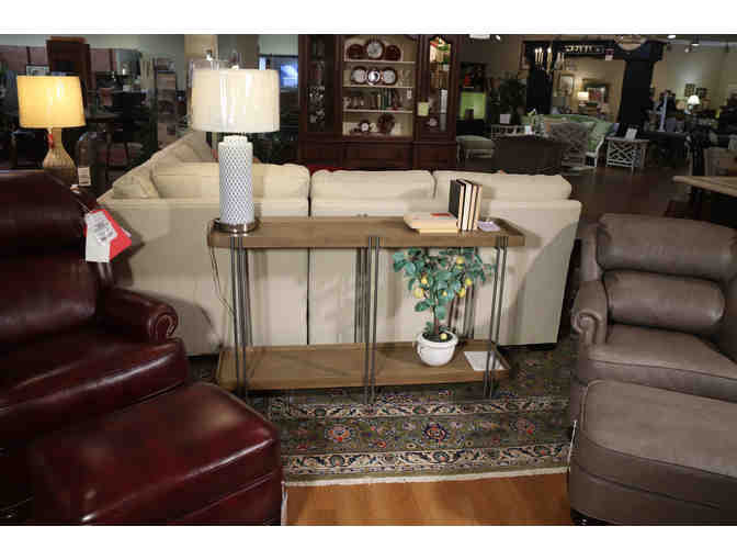 Metal and Wood Console