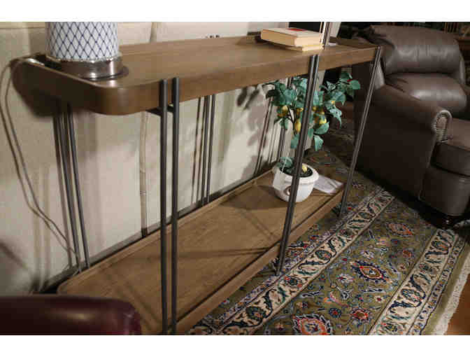 Metal and Wood Console