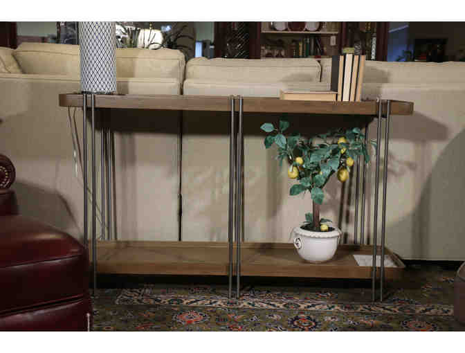 Metal and Wood Console