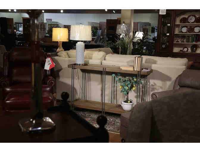 Metal and Wood Console