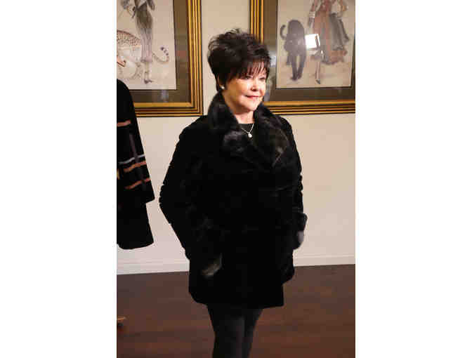 Black Sheared Mink Reversible Jacket