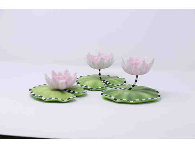 MacKenzie-Childs Lily Pond Candle Holders