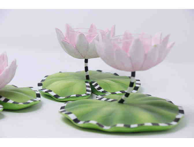 MacKenzie-Childs Lily Pond Candle Holders