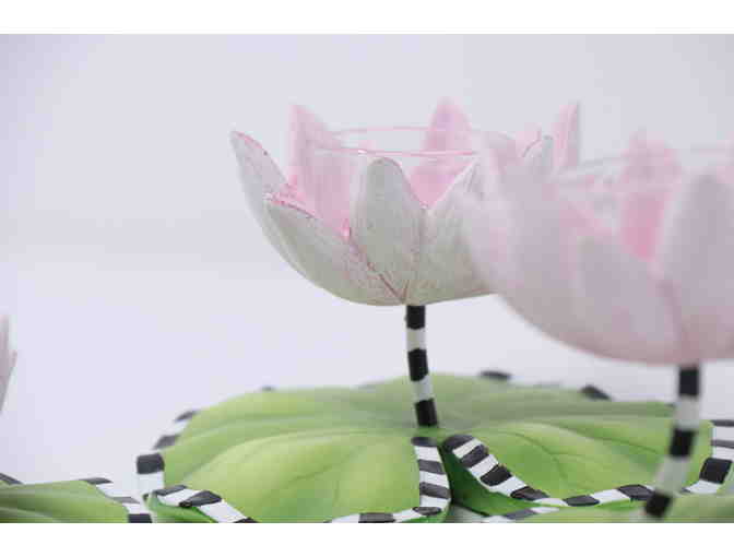 MacKenzie-Childs Lily Pond Candle Holders