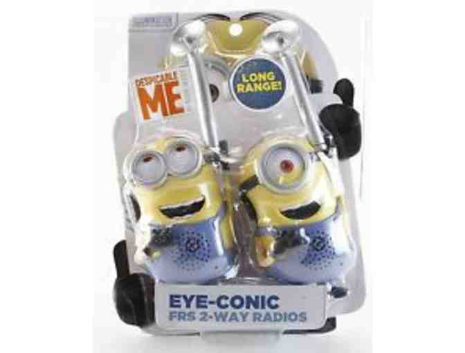 Minion Despicable Me FUN-3 ITEM PACKAGE ---Figure - 2 way Radios AND Block Set!!!