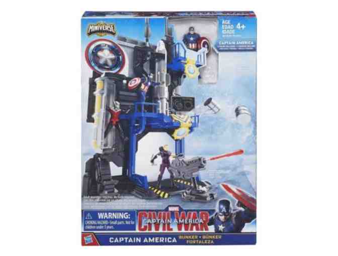 Marvel Captain America Package - 2 ITEMS - Bunker & Electronic Action Figure