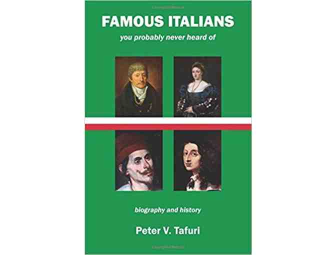 Famous Italians Autographed Book by Peter Tafuri