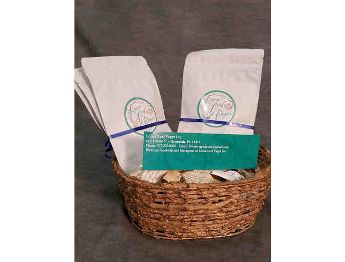 Organic Tea Sample Basket - Loose Leaf Pages Inc