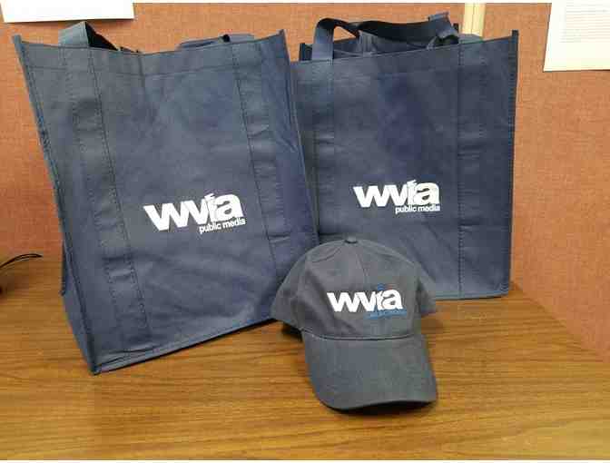 TWO WVIA Tote Bags & WVIA Baseball Cap - WVIA Public Media