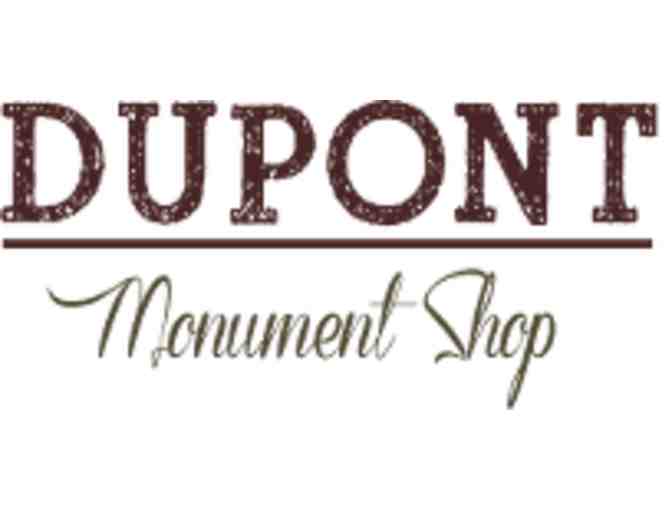 Pet Memorial Marker from Dupont Monument Shop
