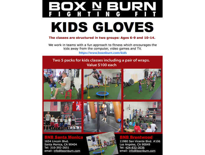 BOX N' BURN KID'S CLASS PACK **A KNOCKOUT WIN FOR THE KIDS** - Photo 1