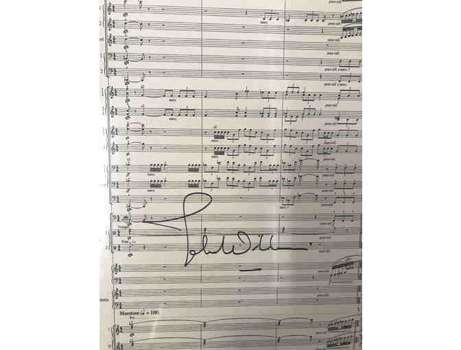 Star Wars Score Sheet signed by John Williams