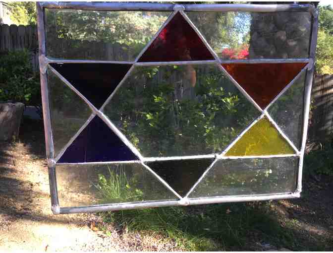 Handmade Hanging Stained Glass Panel