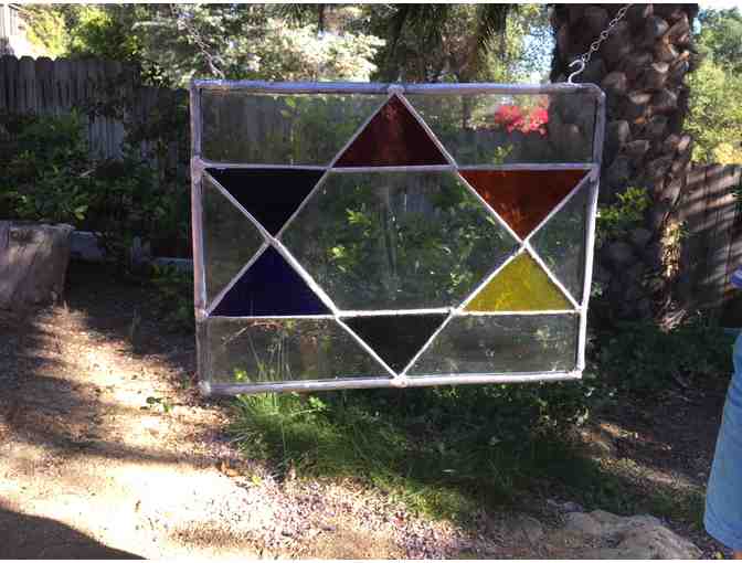 Handmade Hanging Stained Glass Panel