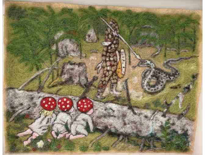 Felted Page from 'Children of the Forest'