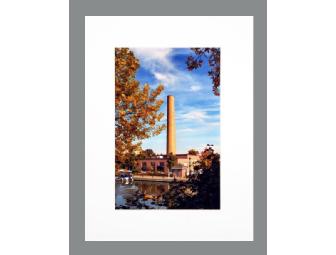 Kayaker and Factory 8x12 Matted Photograpg by Mark C. Jones