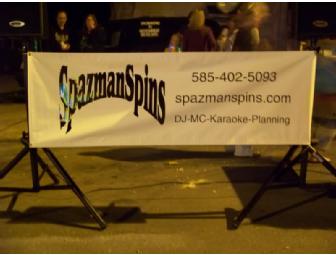 Spazman Spins Entertainment offers a certificate for DJ/Emcee Services