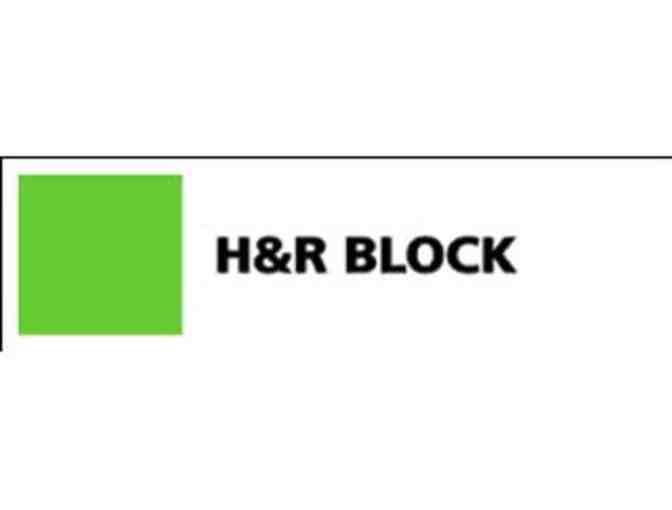 H & R Block Tax Preparation Certificate
