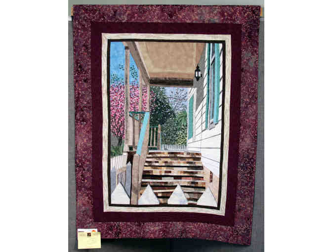 Award-winning quilter, Marcia Eygabroat offers an Art Quilt Titled Historic Perspective
