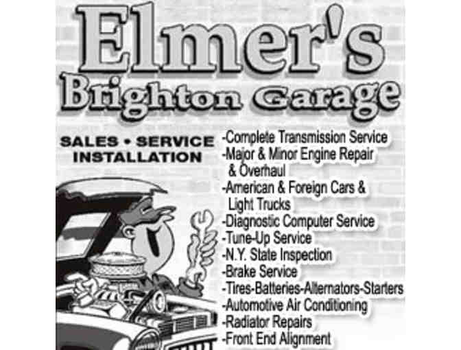 Elmer's Garage offers an oil change