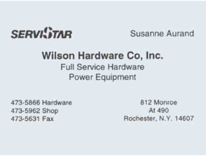 Wilson Hardware Co. Gives a Merchandice Certificate